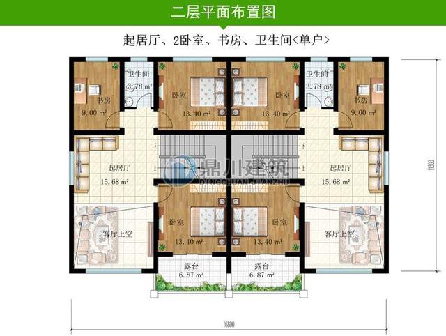 3套实用大气的双拼别墅，兄弟合建一套，省时省力又省钱