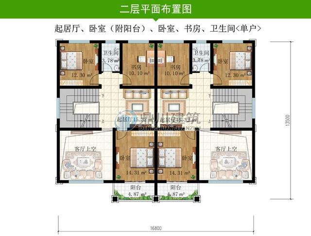 3套实用大气的双拼别墅，兄弟合建一套，省时省力又省钱