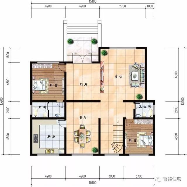 简欧式风格设计的两栋别墅，框架结构形式建造，土质差也没影响