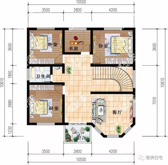 3栋面宽10米多的两层别墅，比普通自建房好看百倍，人人都想要