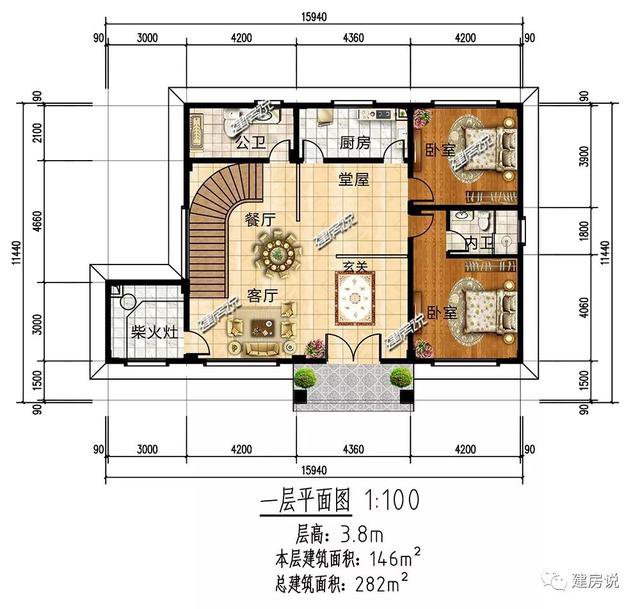 挑空复式楼别墅、30万起建，拥有一栋，日子越过越红火