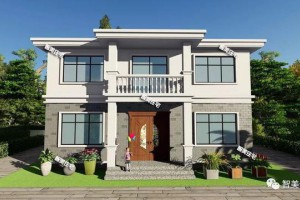 25万农村自建别墅方案，户型周正简约，施工没什么难度。