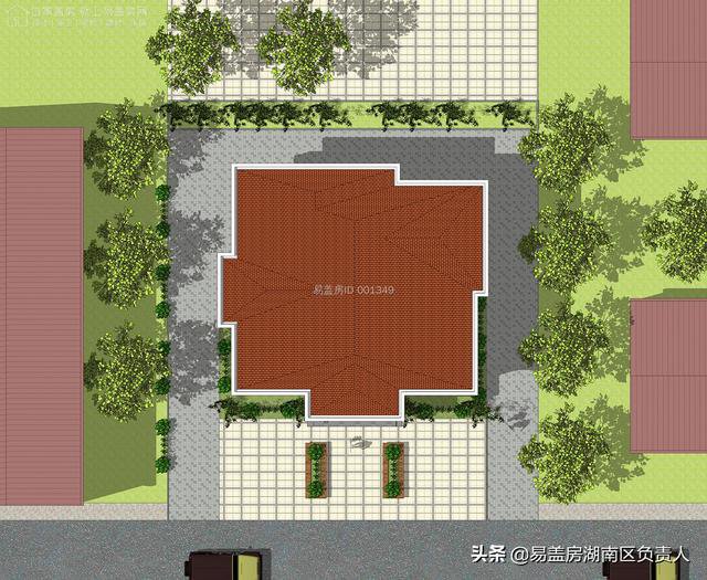 简约欧式别墅，户型特别适用，村里人建一样的都好看