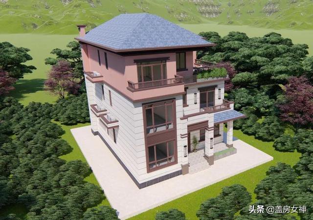别墅设计：三层新中式，10米面宽打造大气府邸，惊艳之作