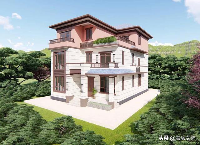 别墅设计：三层新中式，10米面宽打造大气府邸，惊艳之作