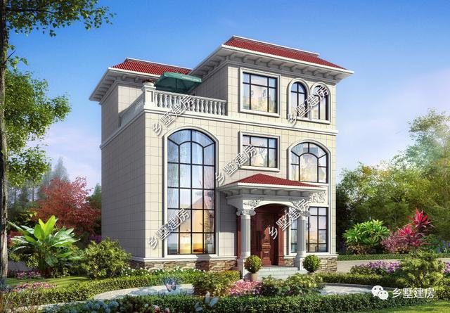 三层别墅这样建更实用，清新现代风，主体30万就搞定