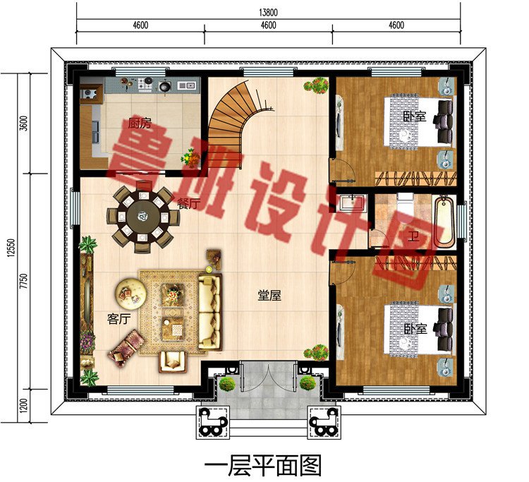 农村四层别墅自建房屋设计图，外观效果非常气派