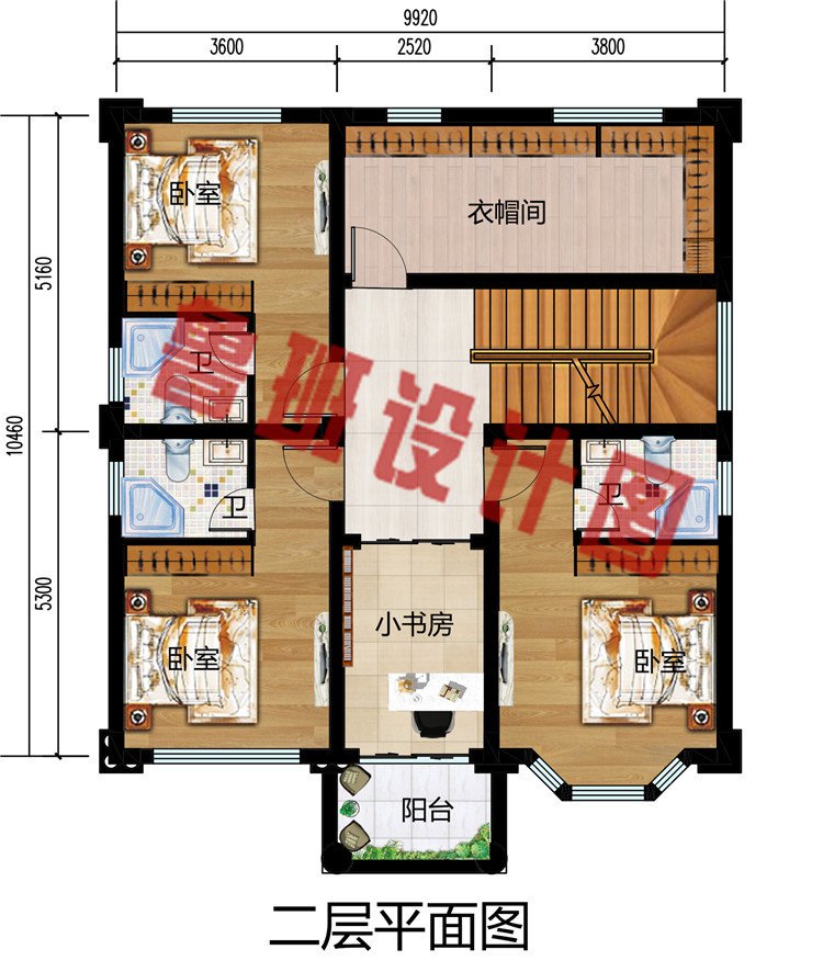 经典小户型欧式农村三层楼别墅设计图，外观图片简洁大方