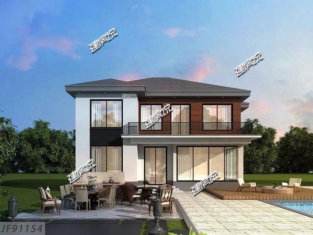 35万起建的现代风别墅，设计感十足，看过的人都说好