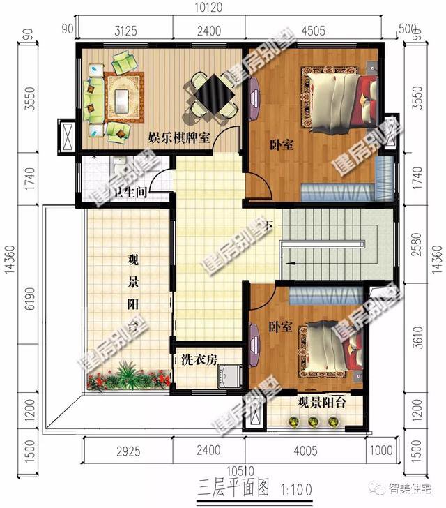 12栋面宽10-11米间的别墅，乡村建美宅，展现老家风采