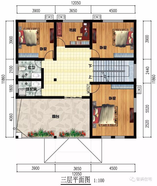 面宽12米左右的农村别墅，主体30来万，建的人很多