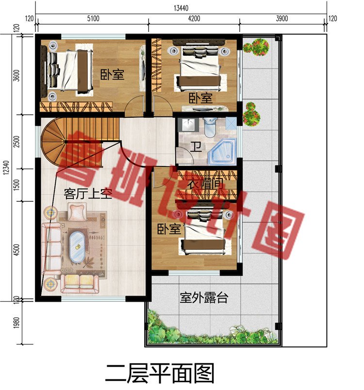 新款现代二层小别墅设计图，25万享受生活，简简单单就好。