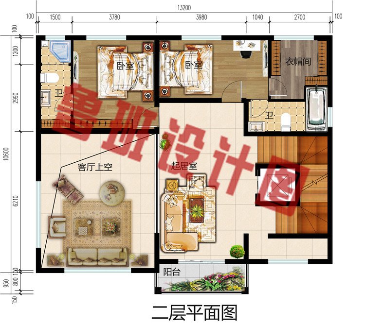 50万高端四层住宅别墅设计图，挑空客厅+落地窗，外观很气派。