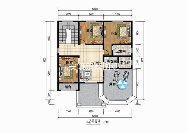 邯郸赵先生农村建三层别墅，为小儿子作为婚房