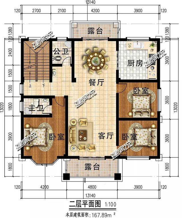 湖南老板的别墅，外观靓丽、占地方正，是有品位的人
