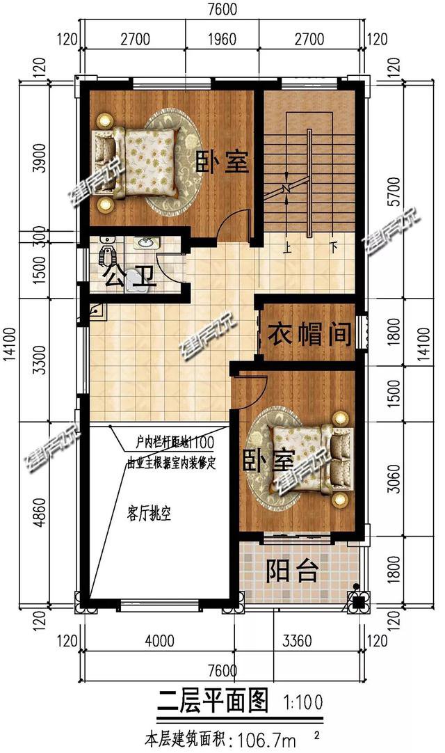 不要小瞧你家宅基地，面宽8米、占地107平的别墅，你也能建