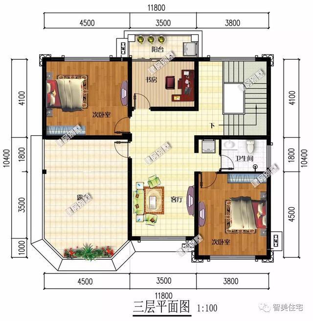 带地下室设计的两栋豪宅，均配多边形窗，浙江人很喜欢建