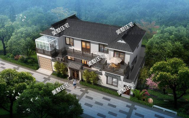 农村实用二层中式别墅，七间卧室带露台，老家建一栋最合适不过了