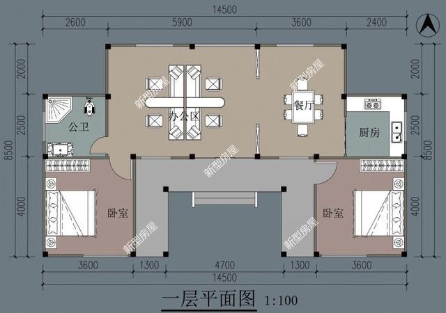 建房价格13万起，8套一层别墅图纸，随便挑套回农村建