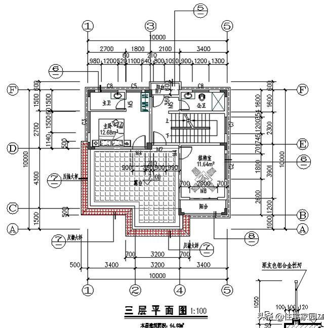 占地仅90平方米的二层半欧式别墅