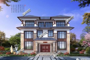 3层中式别墅设计案例，精致典雅，好房子建一栋传百年。