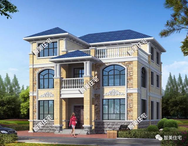 两栋宽11-12米间的简欧别墅，35万建一栋，很多人都想要