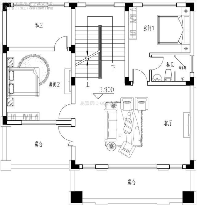 11.7×10.1m欧式别墅，看儒家文化如何与西方典雅融合