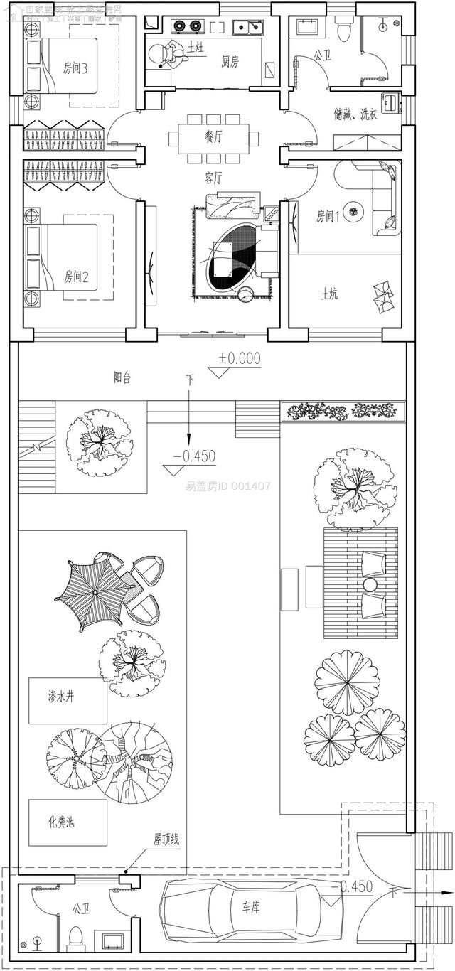 20万建一个现代别墅真值了，车库休闲平台通通满足