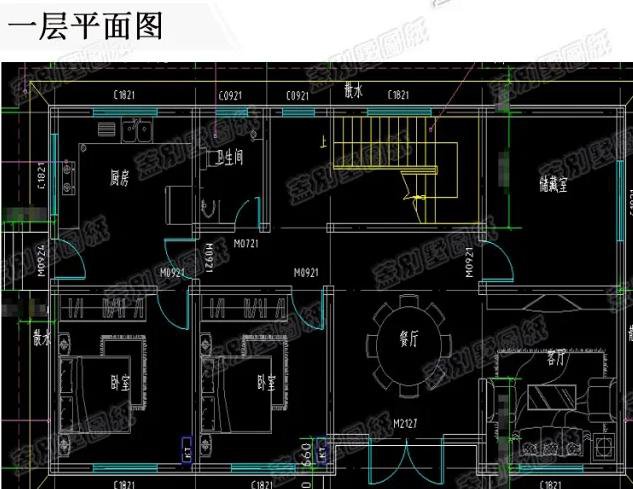 2020二层别墅图纸什么户型好看?这款带神位+5卧室,适合农村建房