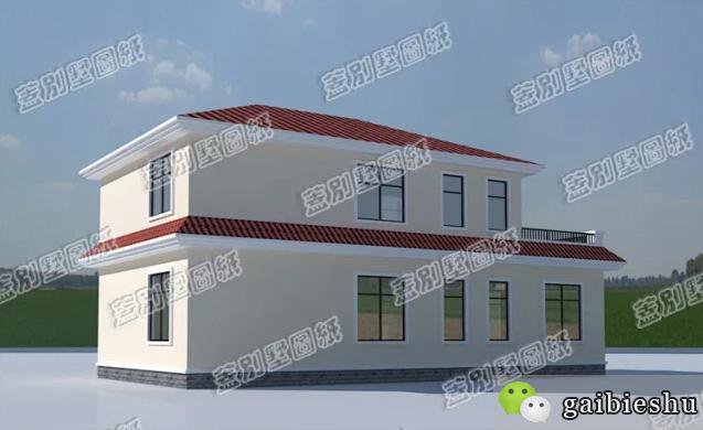 2020二层别墅图纸什么户型好看?这款带神位+5卧室,适合农村建房