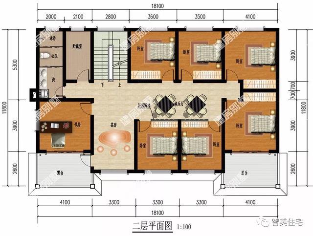 10栋面宽超17米的二层别墅，宅基地大有优势，这样建房更体面