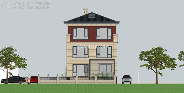 易盖房浙江绍兴小面宽带菜地的实用型新中式别墅