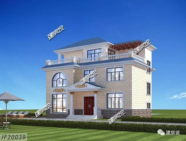 还没建房的快看，35万建欧式别墅，占地109平