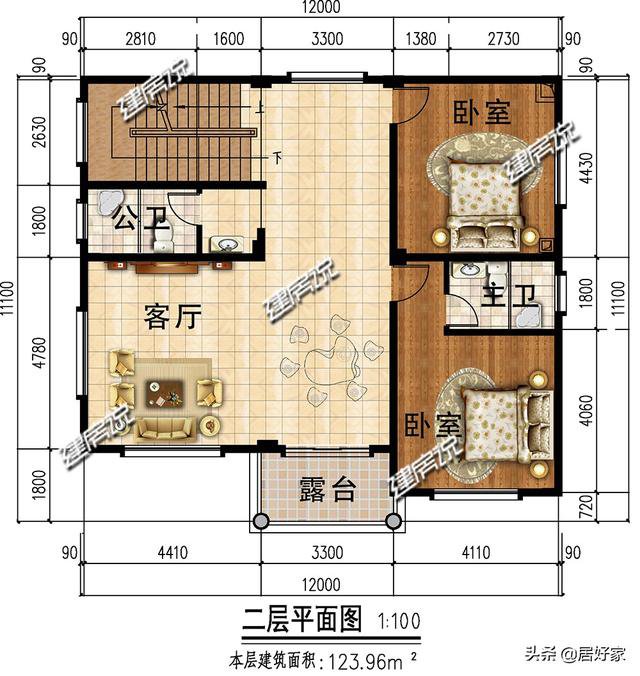 3款占地120平的别墅，30多万建，村里人都排队上门找你要图纸