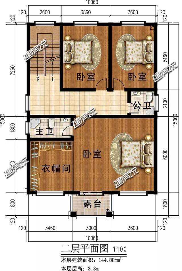 面宽10米别墅，内部布局贼厉害，听说有人搬砖也想建