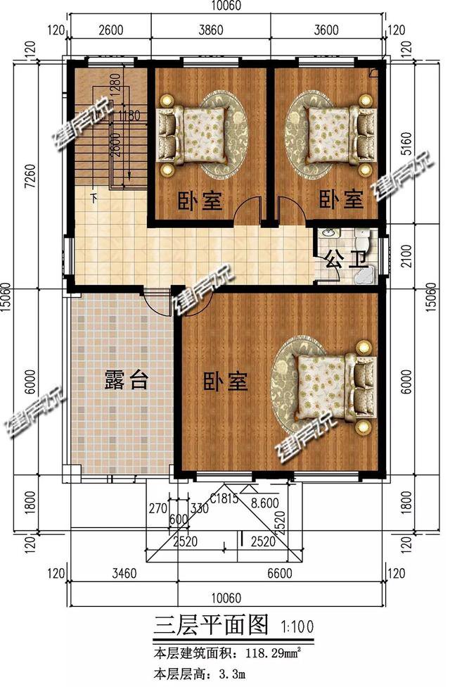 面宽10米别墅，内部布局贼厉害，听说有人搬砖也想建