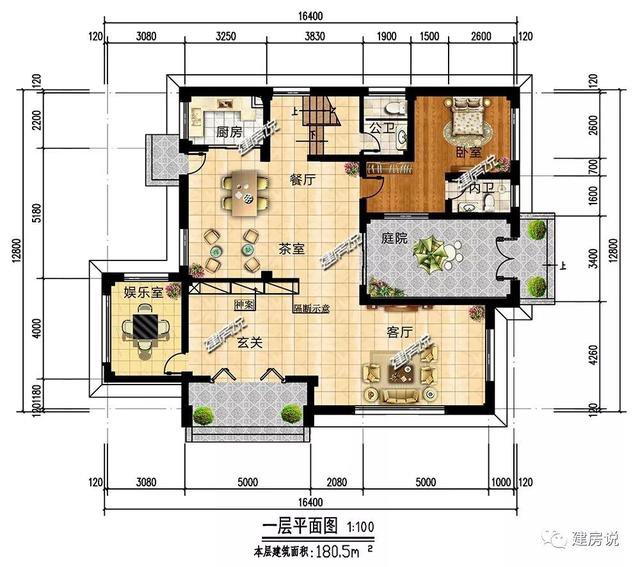 太霸气了，带庭院的新中式别墅，朋友来我家做客都不想走了