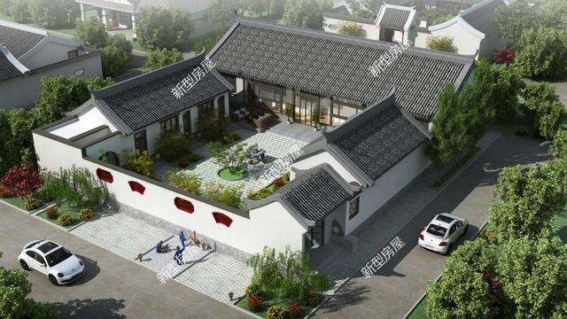 农村人盖房就该是中式，10套中式小院图纸，直接秒杀洋别墅