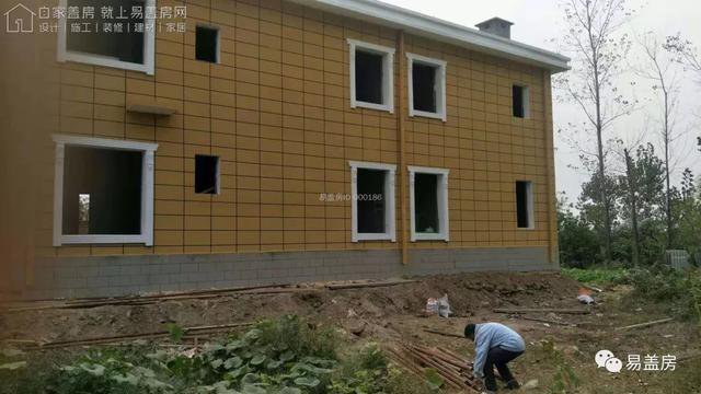 易盖房河南许昌欧式竣工农村别墅实用吗