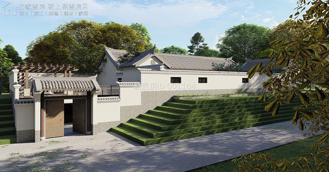中式三合院/6室1堂屋7卫1厨1土灶4衣帽1茶室1仓库1车库