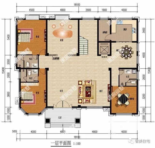 两栋建在农村的豪华别墅，配凉亭和阳光房，神仙看了都想住