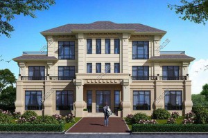 农村自建三层双拼豪华别墅方案，2020年超级受欢迎的户型。