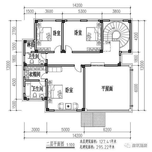 30万来一栋二层农村小别墅怎么样？经典接地气，4室1厅带旋转楼梯