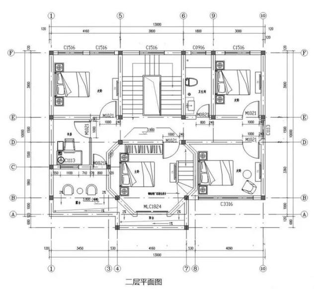 农村自建二层养老别墅，经济实用，有风格
