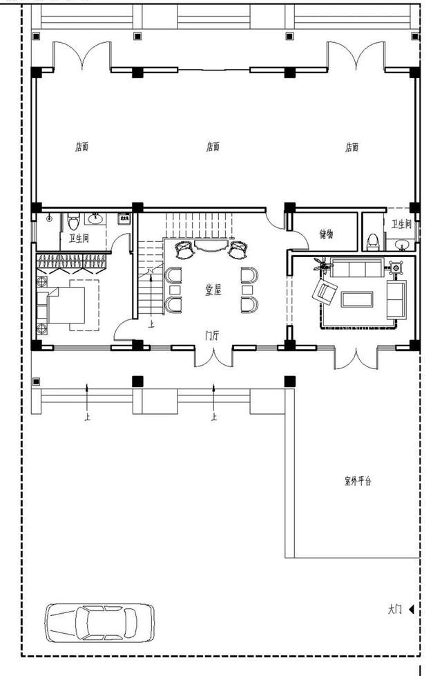 宅基地靠近马路的看过来，5款带商铺农村别墅，简直不要太完美
