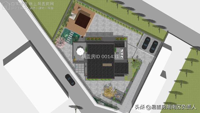 简约新中式别墅，加设地下娱乐空间，让田园生活增添现代气息！