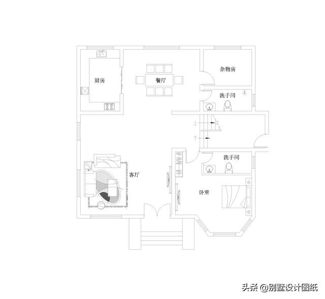 35万建成全村最豪华别墅，三层自建房别墅施工图纸