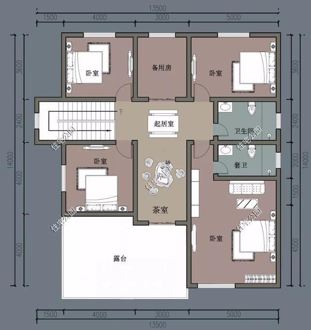 农村自建房大露台如何设计？精选5套户型，最后一套顶层露台大赞