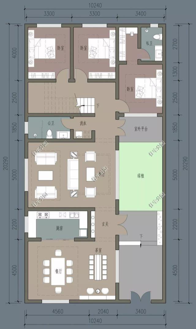 农村自建房大露台如何设计？精选5套户型，最后一套顶层露台大赞