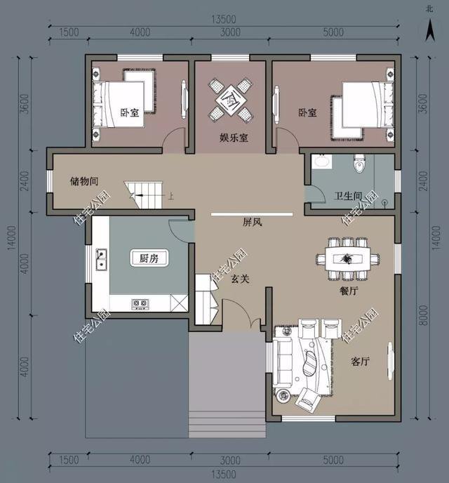 农村自建房大露台如何设计？精选5套户型，最后一套顶层露台大赞